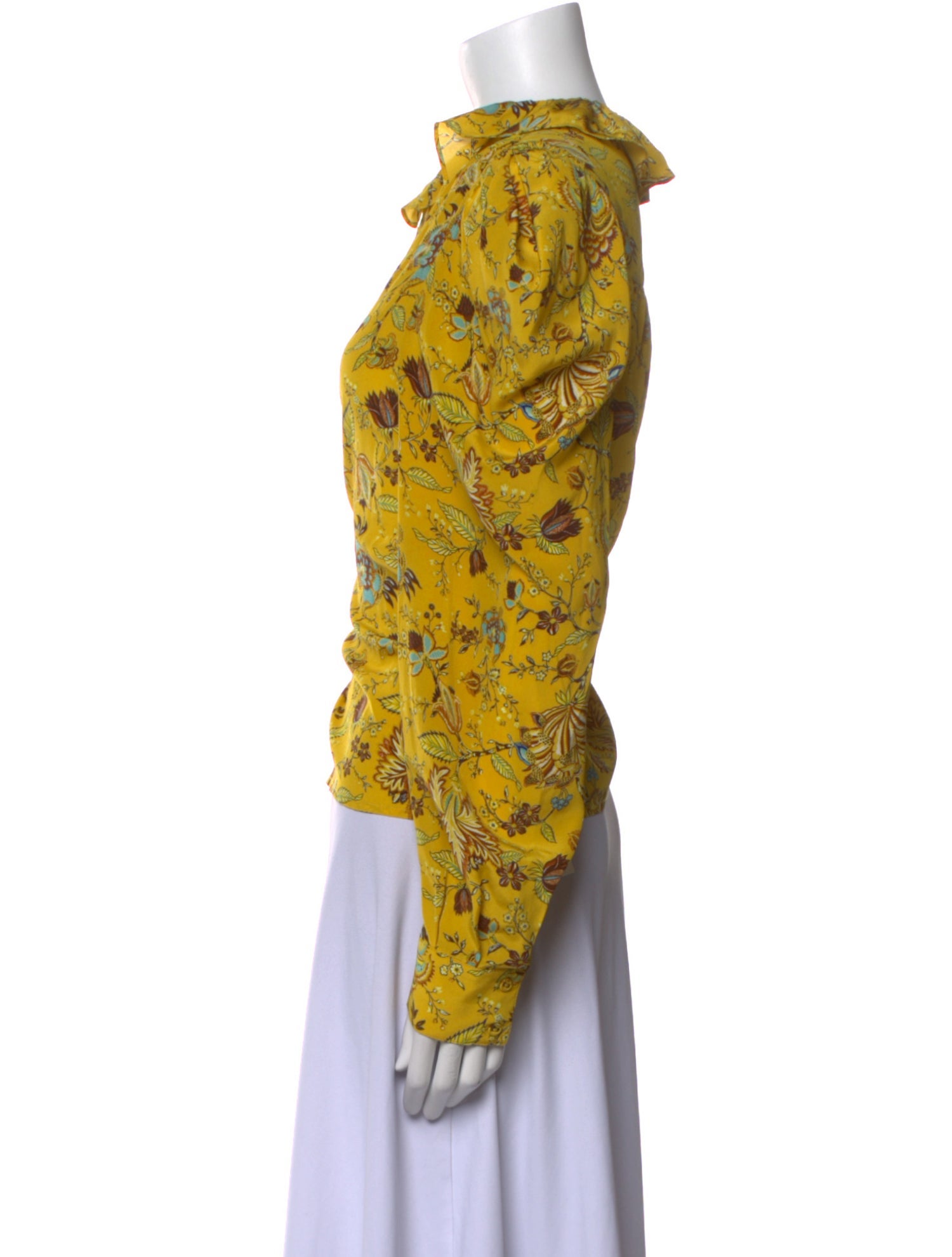 Ulla Johnson Silk Floral Print Sweatshirt