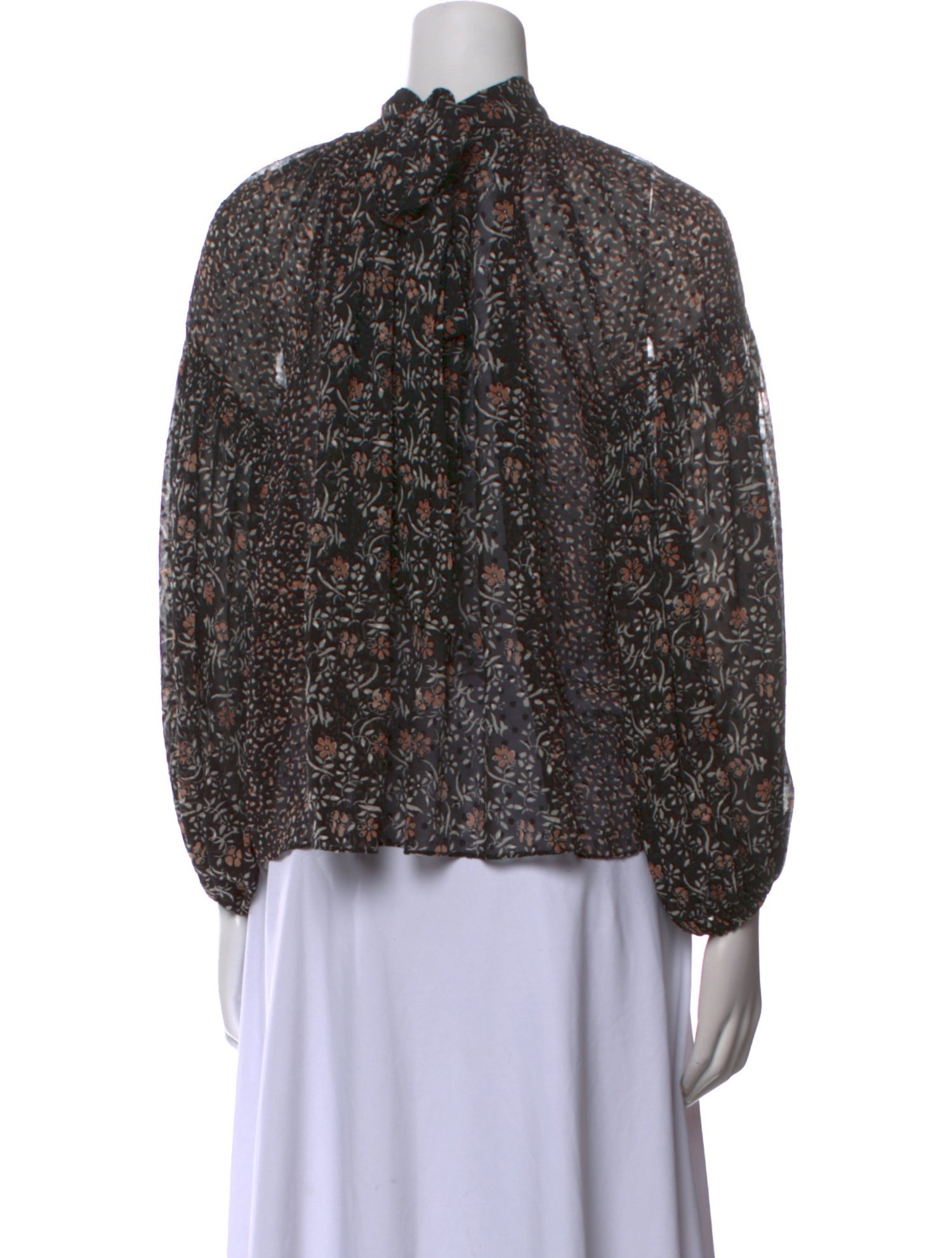 Ulla Johnson Silk Floral Print Blouse