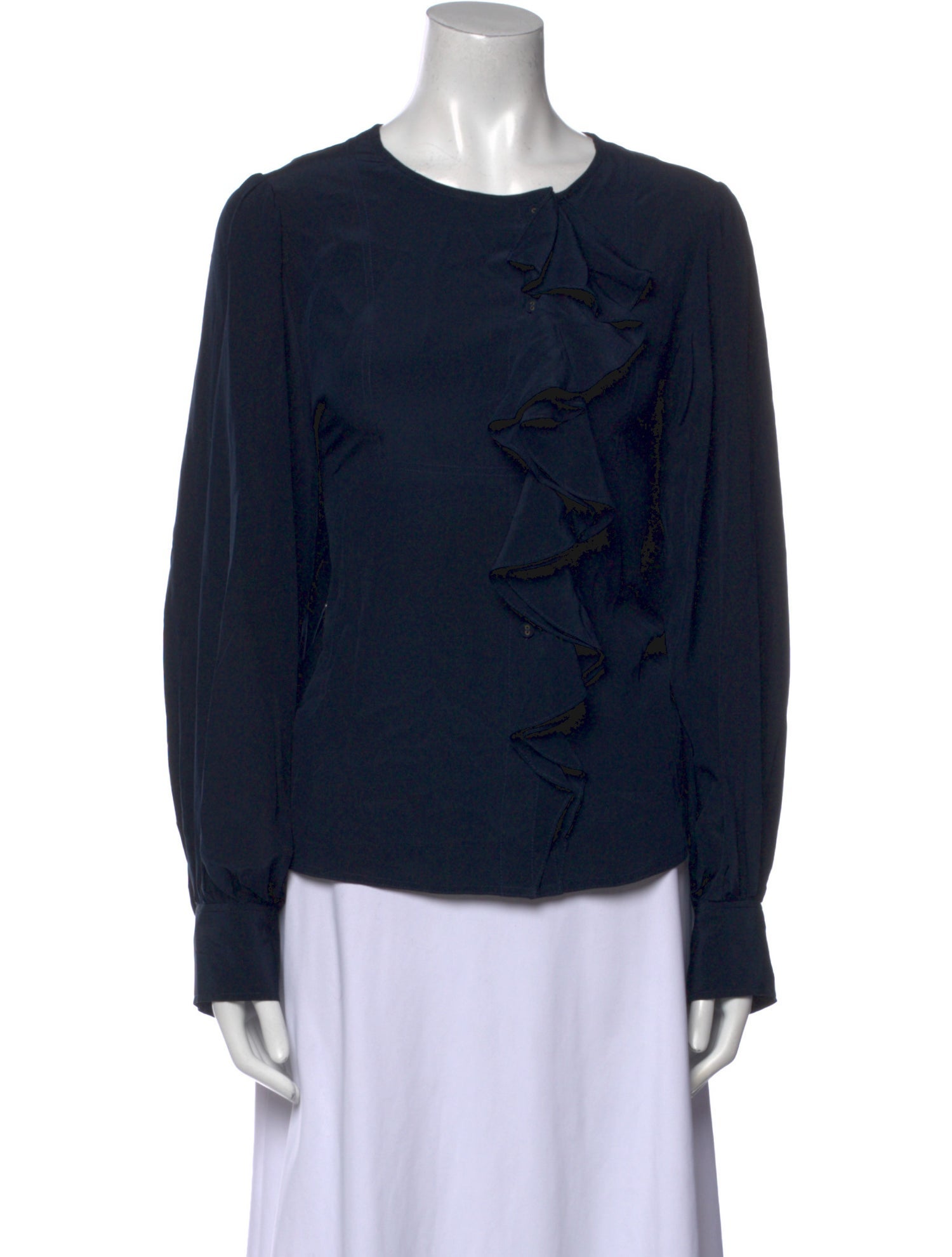 Ulla Johnson Silk Crew Neck Blouse