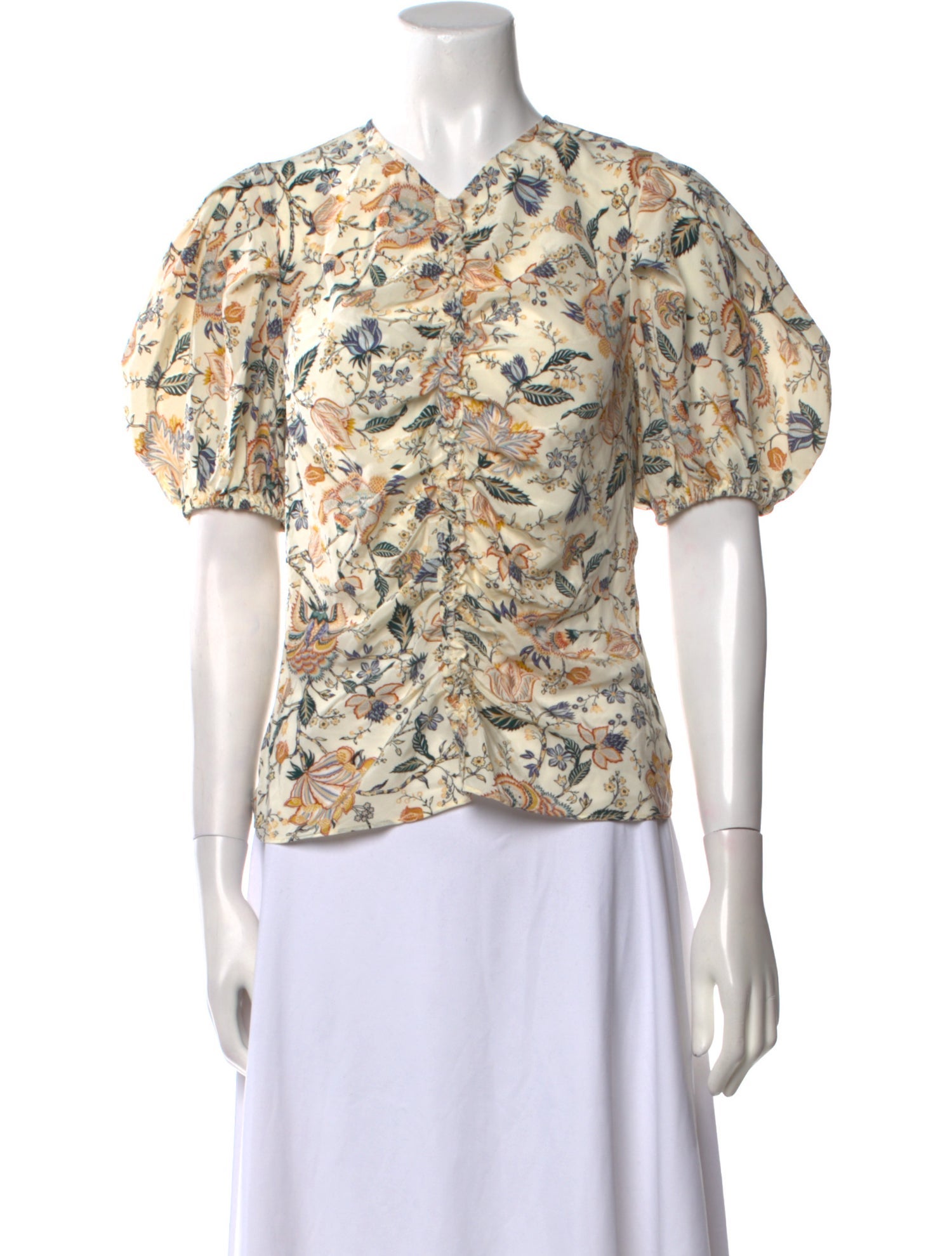 Ulla Johnson Silk Floral Print Top w/ Tags