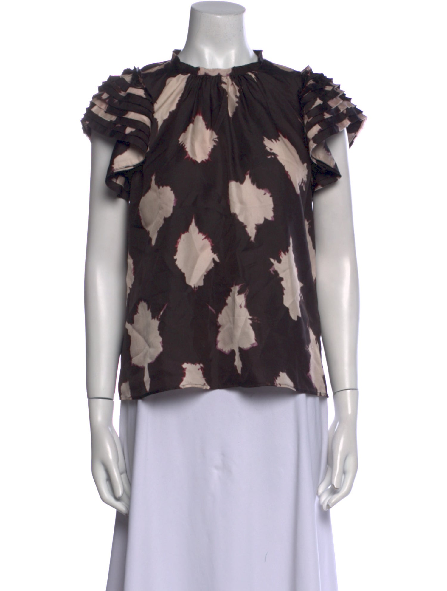 Ulla Johnson Silk Floral Print Blouse