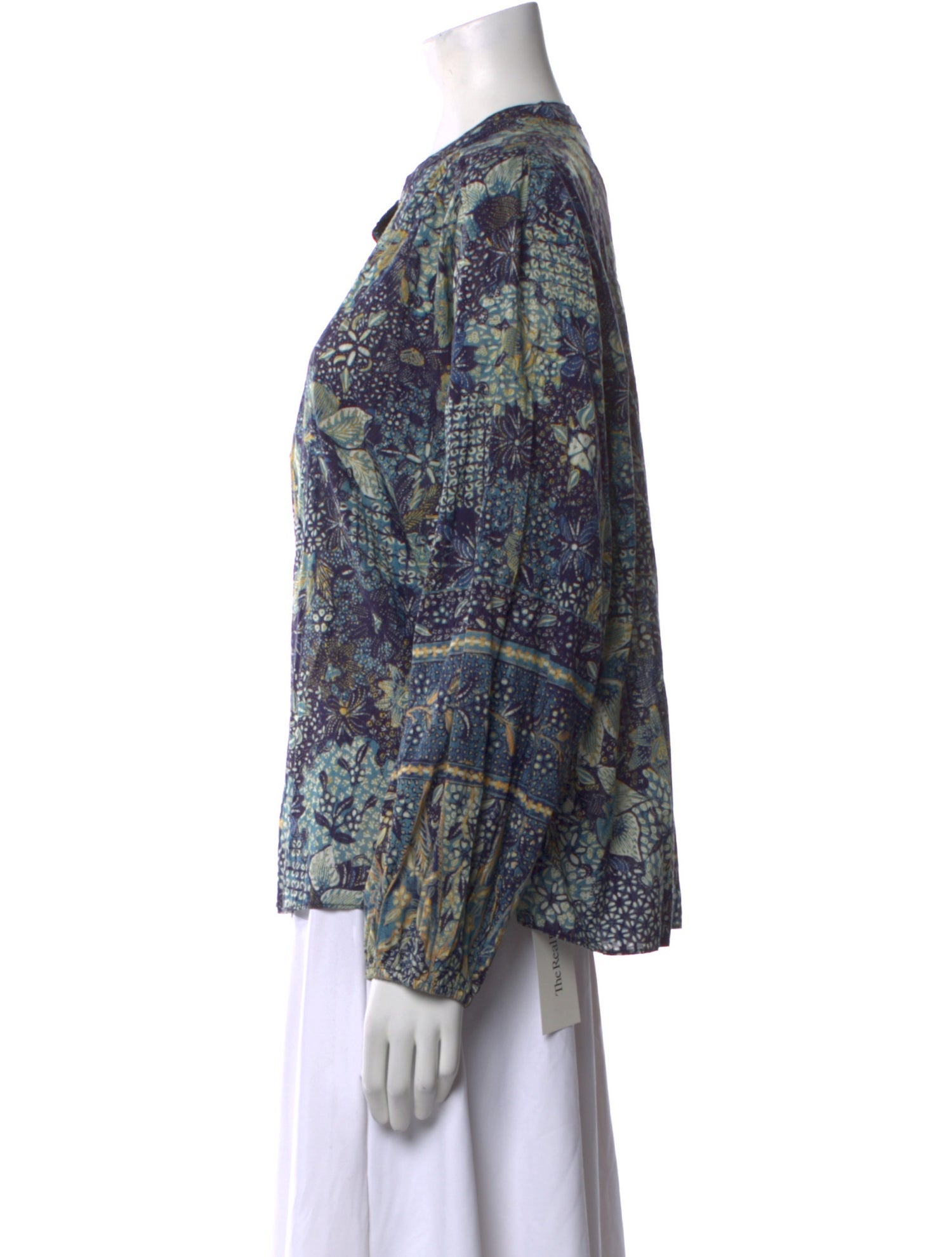 Ulla Johnson Printed Crew Neck Blouse