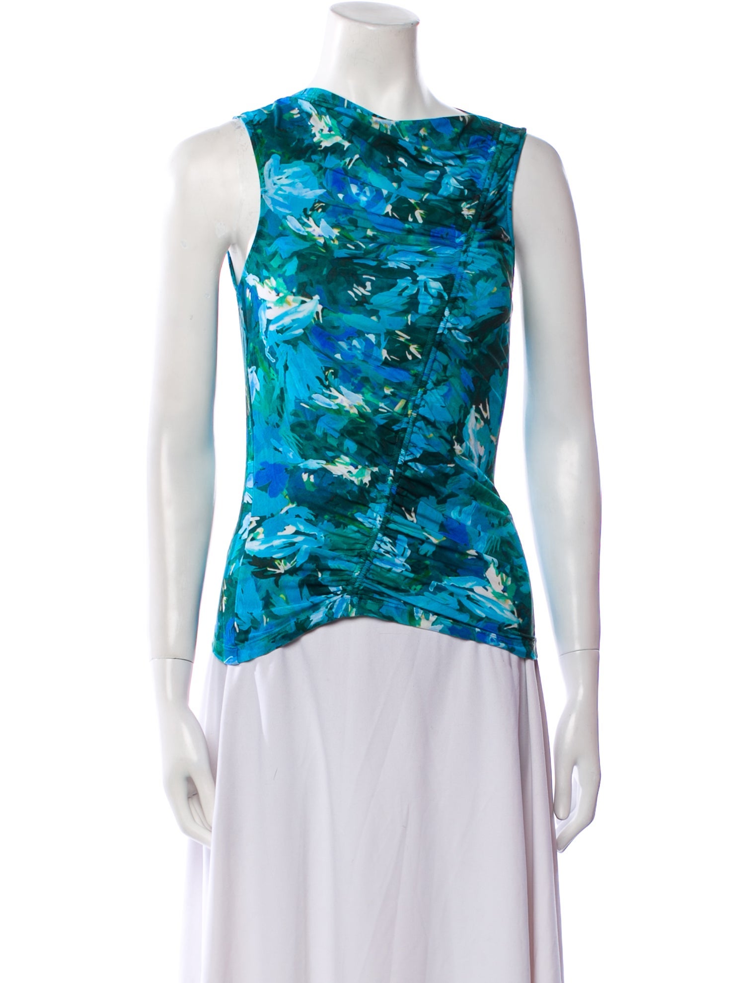 Ulla Johnson Printed Cowl Neck Top