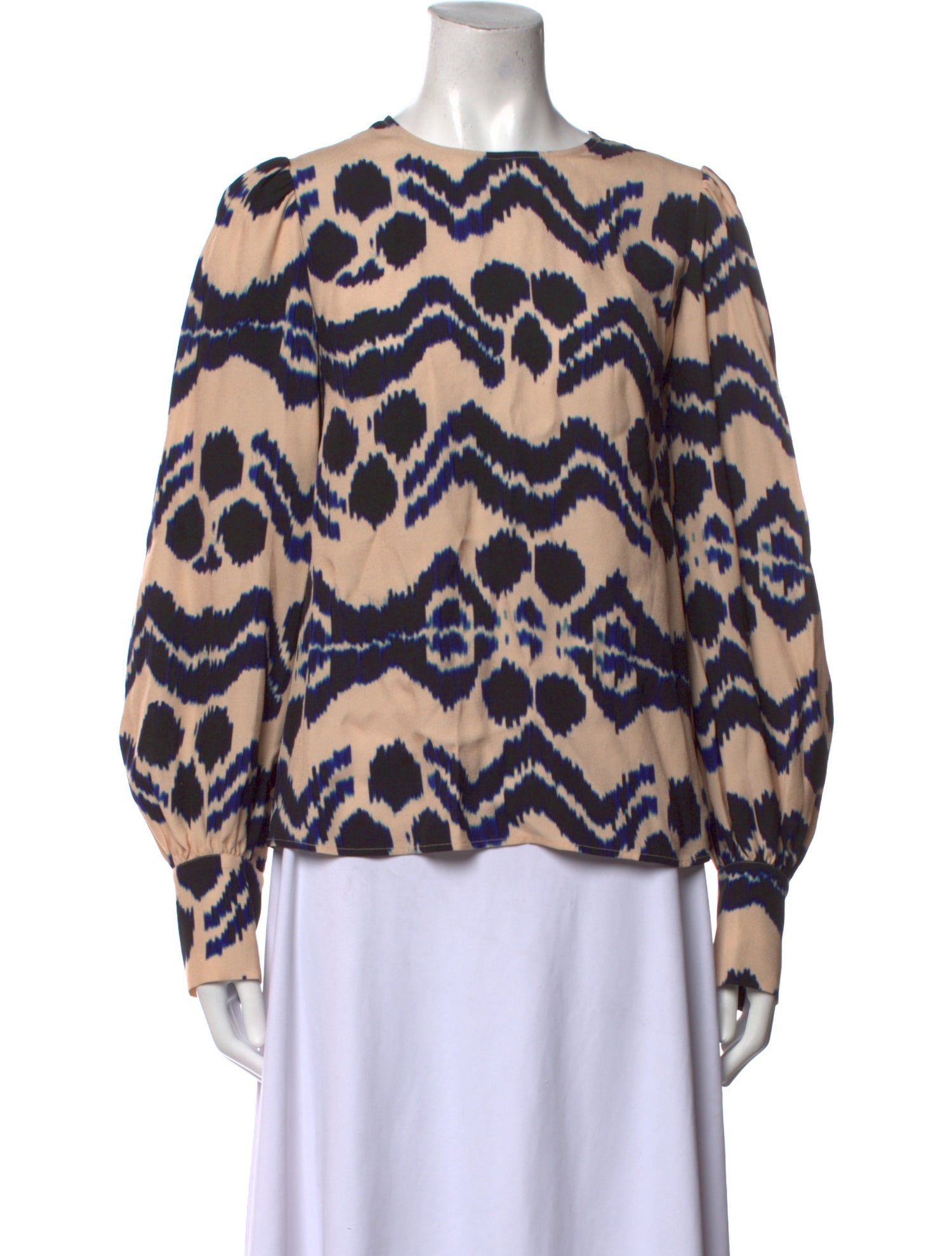 Ulla Johnson Printed Scoop Neck Blouse