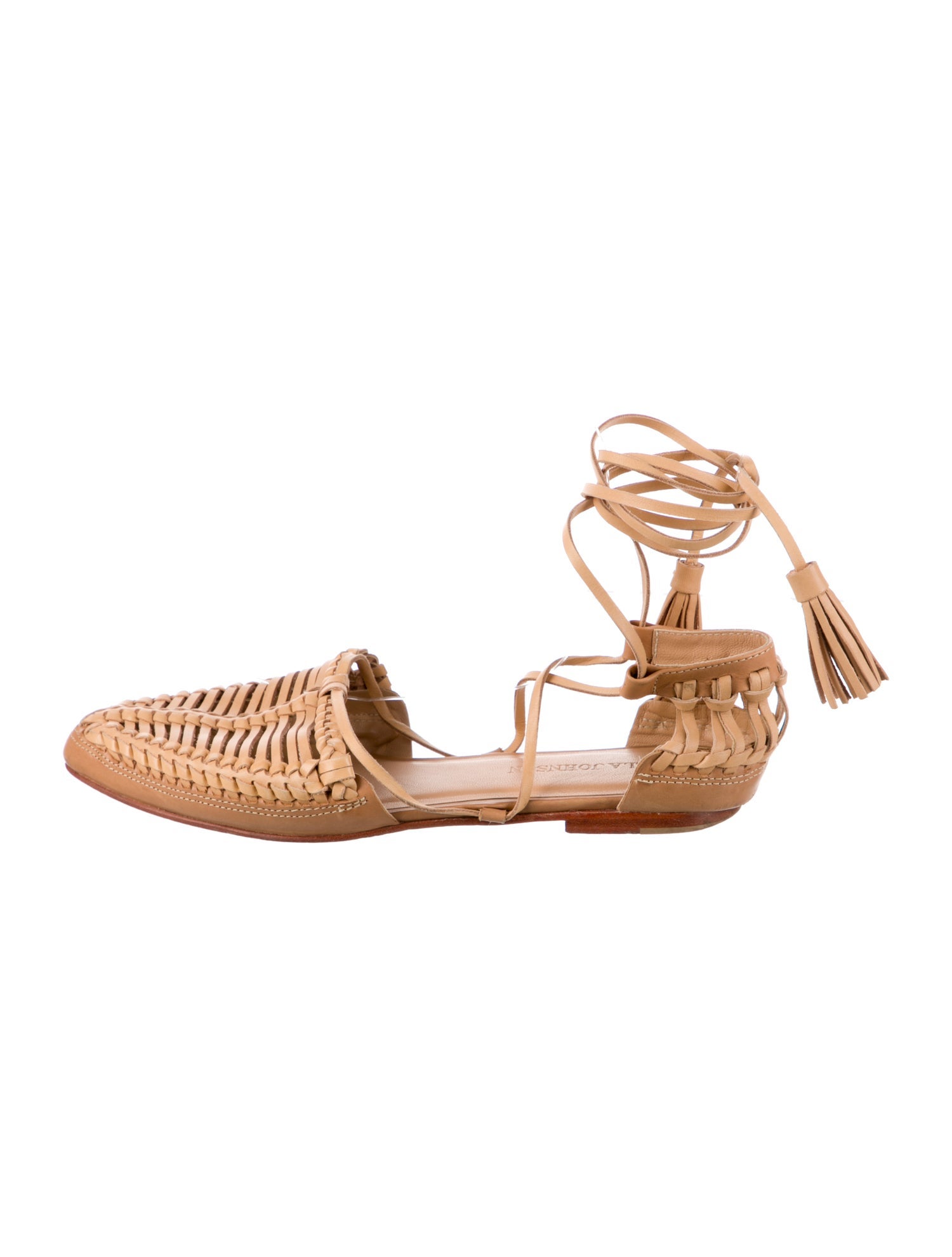 Ulla Johnson Leather Tassel Accents Flats