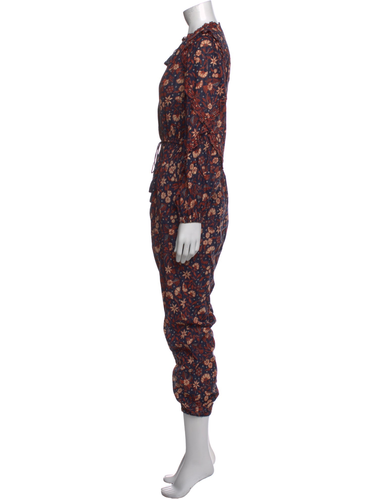 Ulla Johnson Printed Crew Neck Jumpsuit