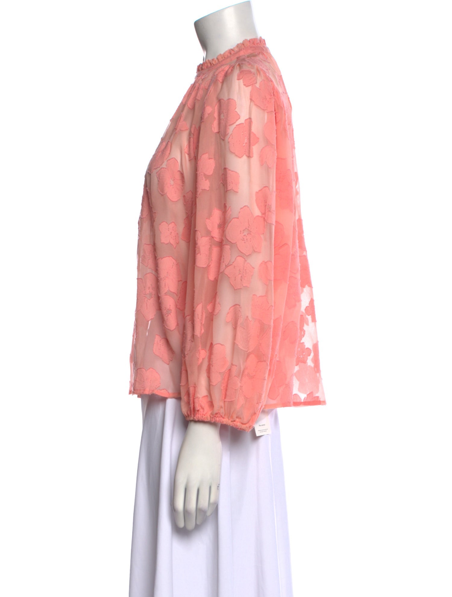 Ulla Johnson Floral Print Mock Neck Blouse