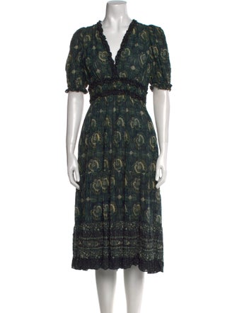 Ulla Johnson Printed Midi Length Dress