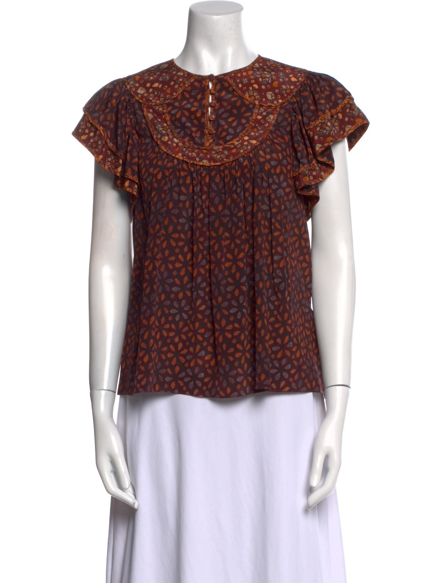 Ulla Johnson Silk Printed Blouse