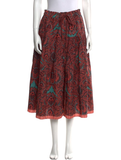 Ulla Johnson Floral Print Midi Length Skirt