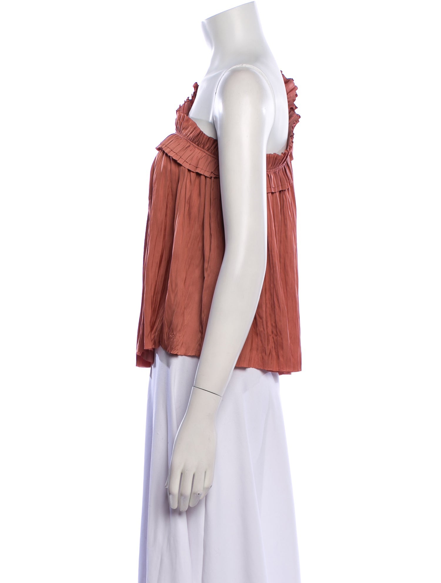 Ulla Johnson One-Shoulder Sleeveless Blouse