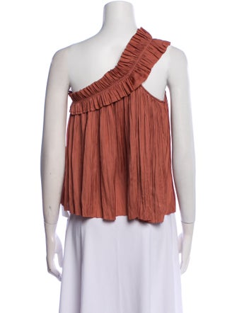 Ulla Johnson One-Shoulder Sleeveless Blouse