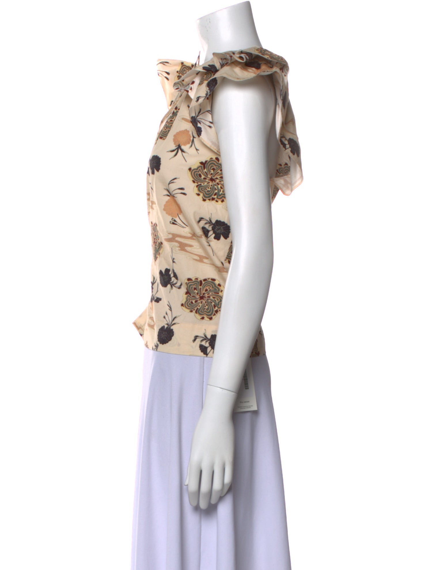 Ulla Johnson Floral Print V-Neck Top