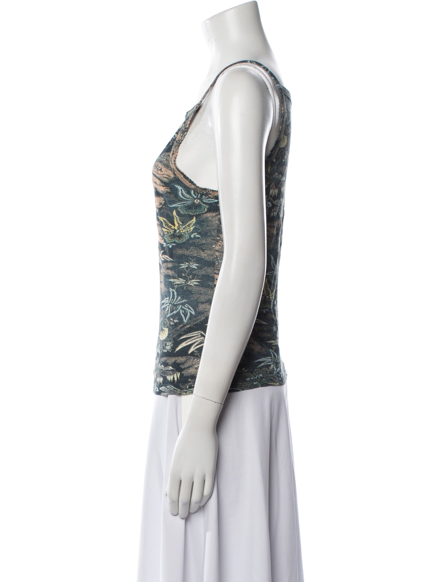 Ulla Johnson Printed Square Neckline Top