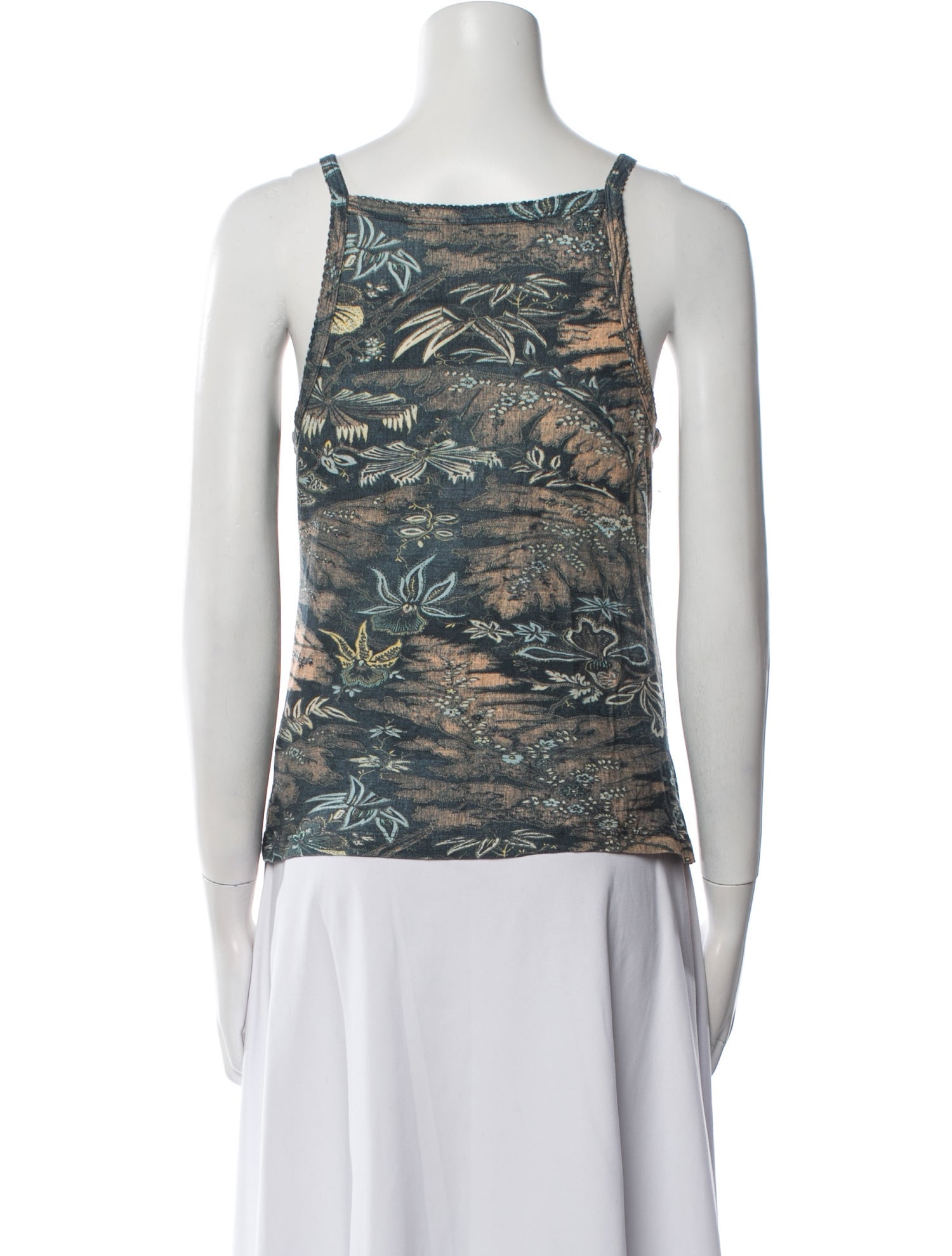 Ulla Johnson Printed Square Neckline Top