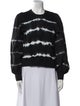 Ulla Johnson Tie-Dye Print Crew Neck Sweatshirt
