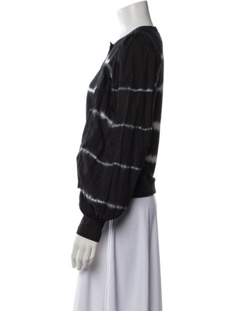 Ulla Johnson Tie-Dye Print Crew Neck Sweatshirt