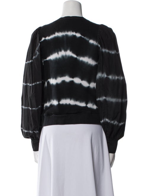 Ulla Johnson Tie-Dye Print Crew Neck Sweatshirt