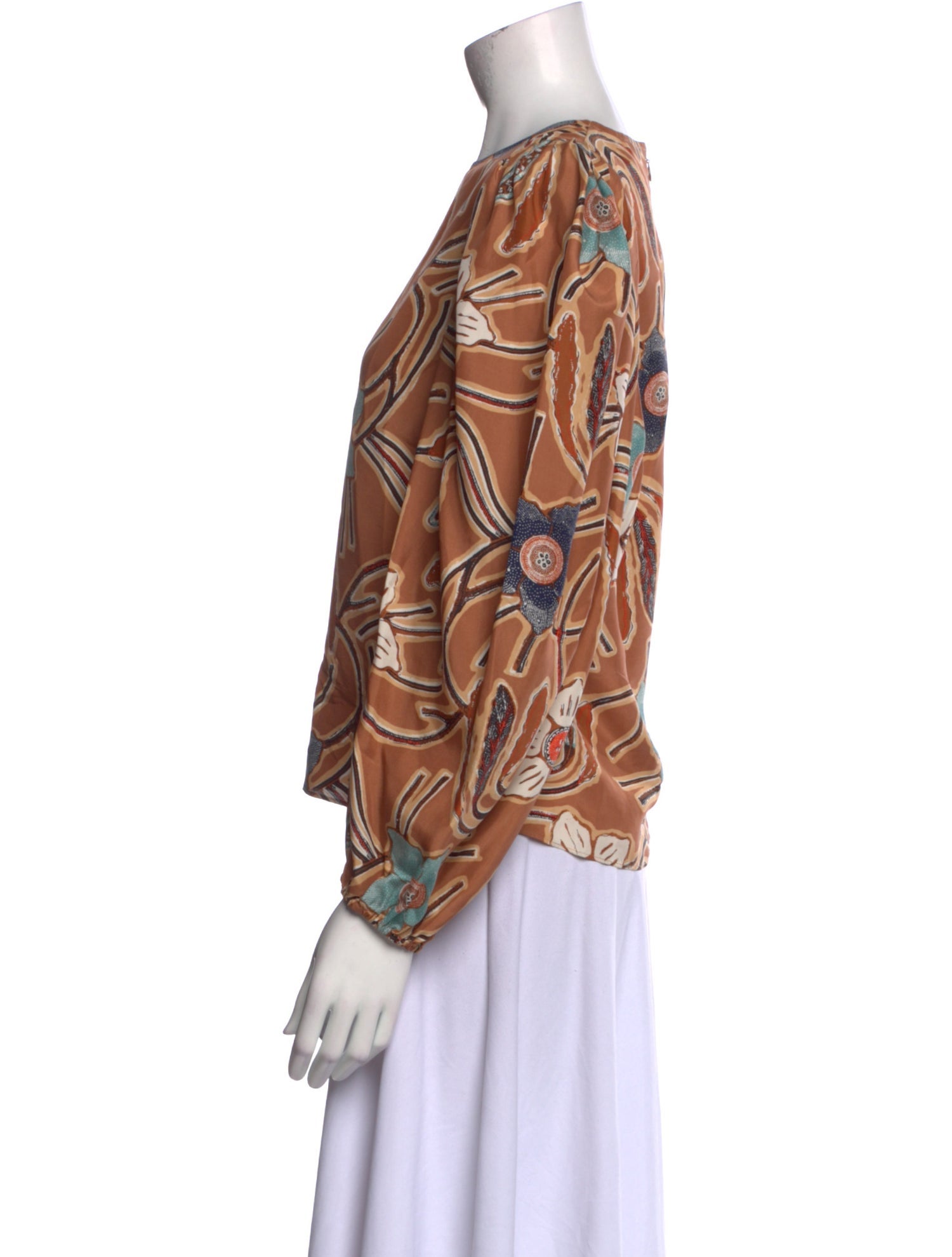 Ulla Johnson Silk Printed Blouse