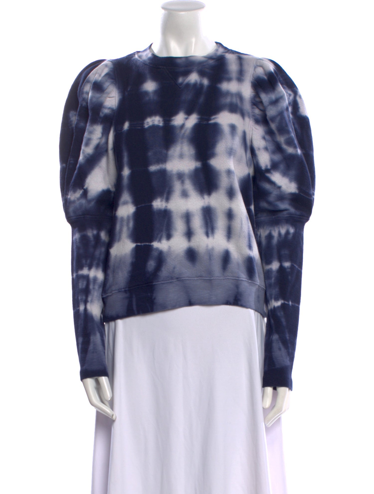 Ulla Johnson Tie-Dye Print Crew Neck Blouse