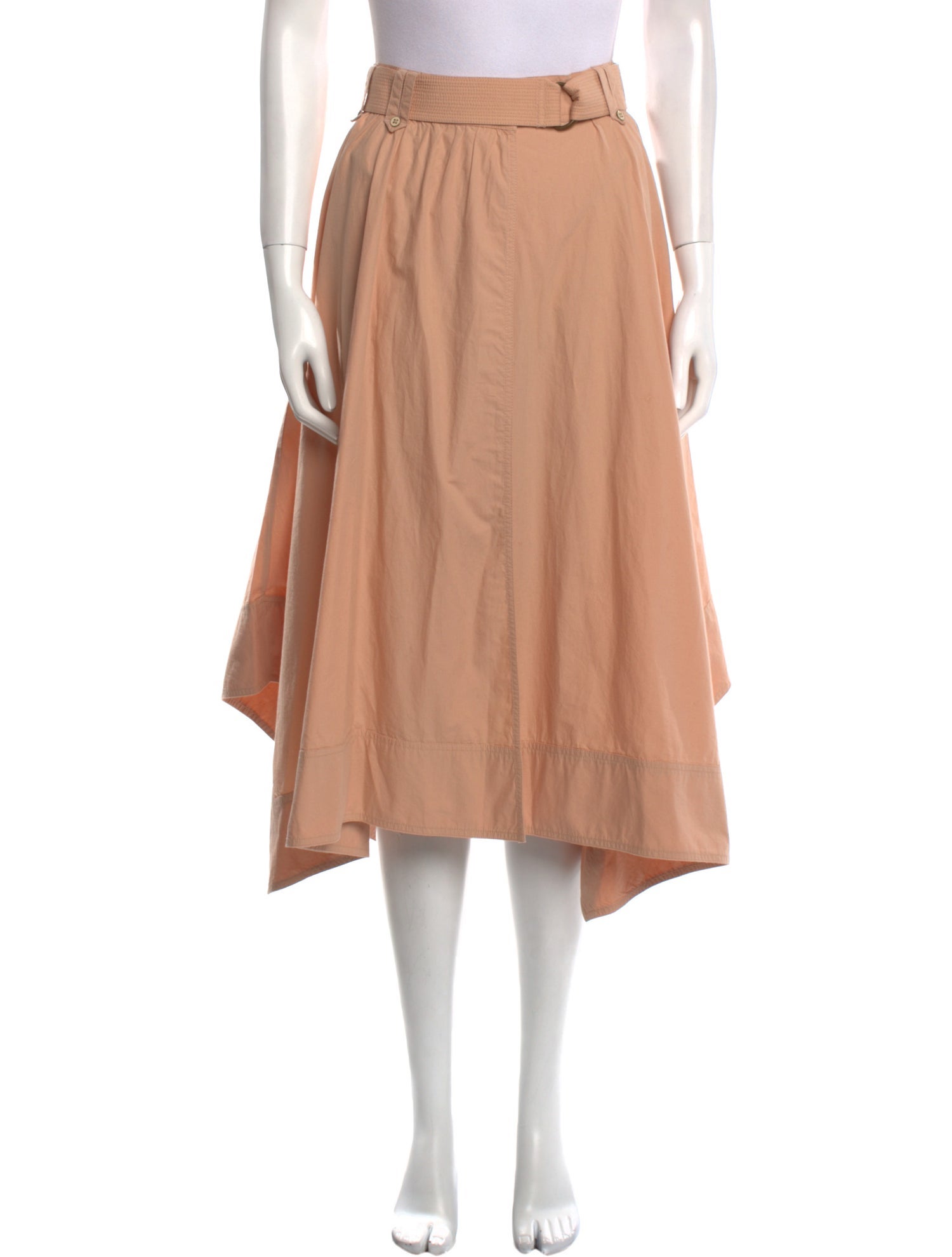 Ulla Johnson Pleated Accents Midi Length Skirt