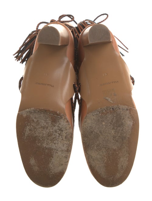 Ulla Johnson Leather Patterned Lace-Up Boots