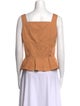Ulla Johnson Square Neckline Sleeveless Crop Top