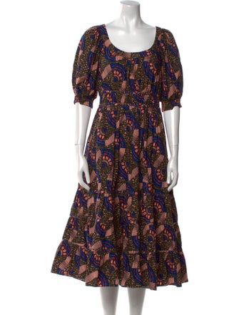 Ulla Johnson Printed Midi Length Dress