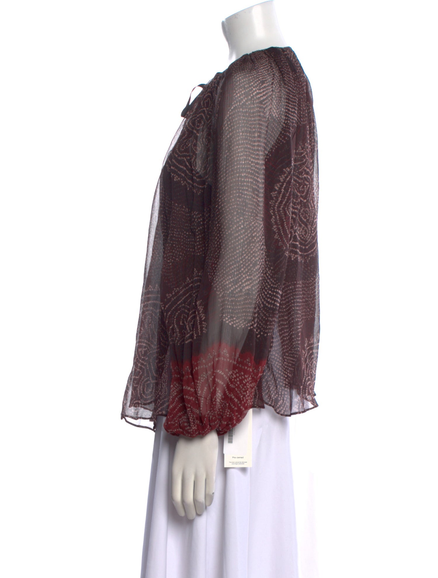 Ulla Johnson Silk Printed Blouse