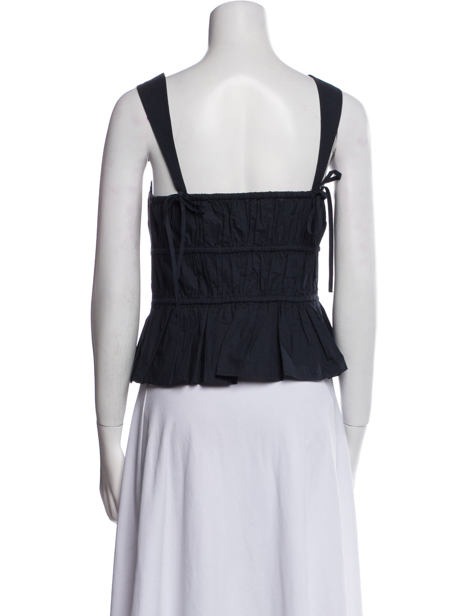 Ulla Johnson Square Neckline Sleeveless Crop Top