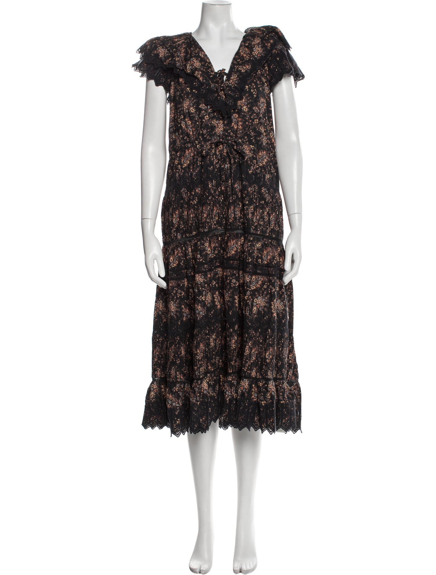 Ulla Johnson Floral Print Long Dress