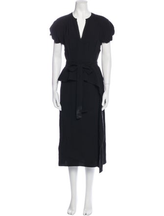 Ulla Johnson V-Neck Midi Length Dress