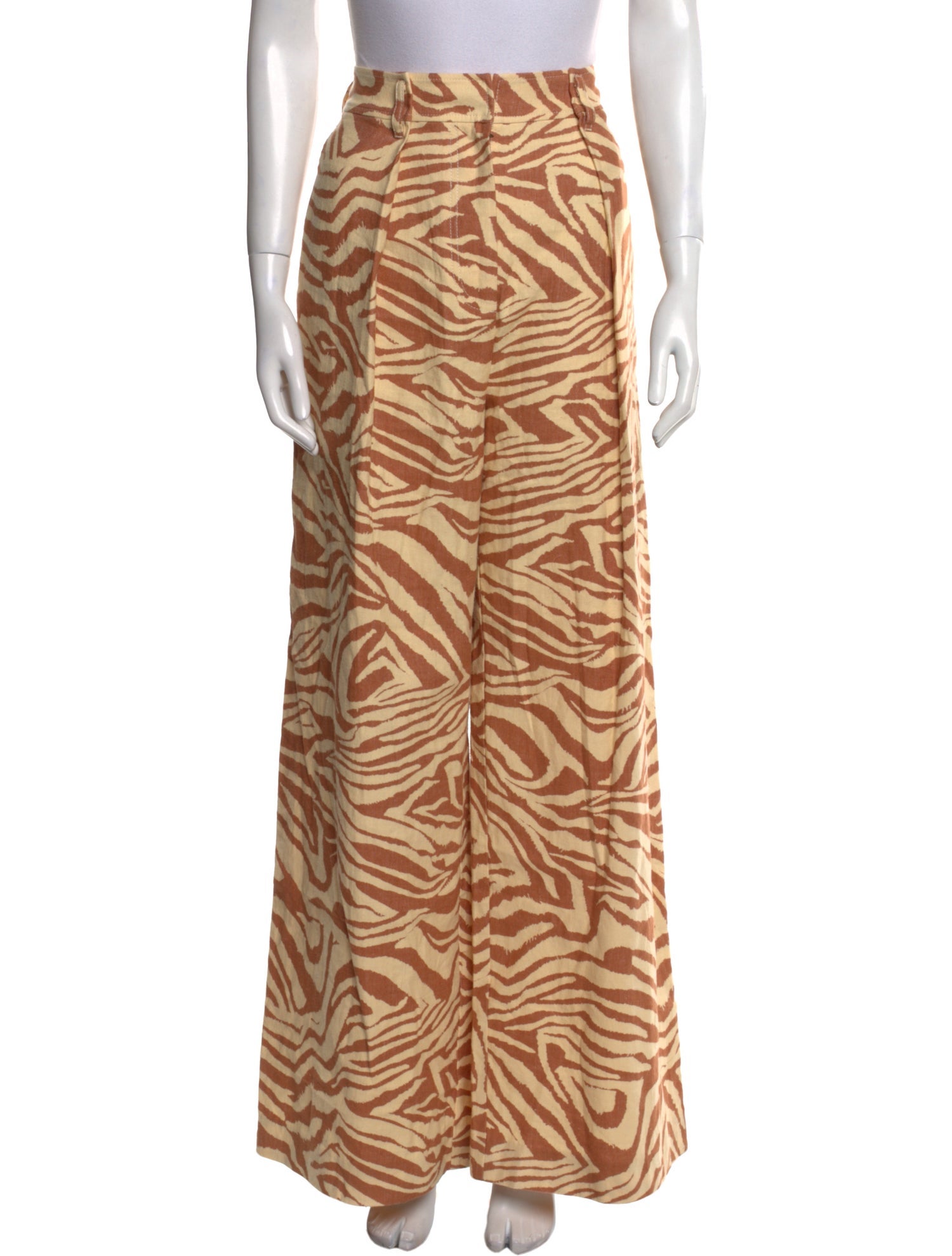 Ulla Johnson Animal Print Wide Leg Pants