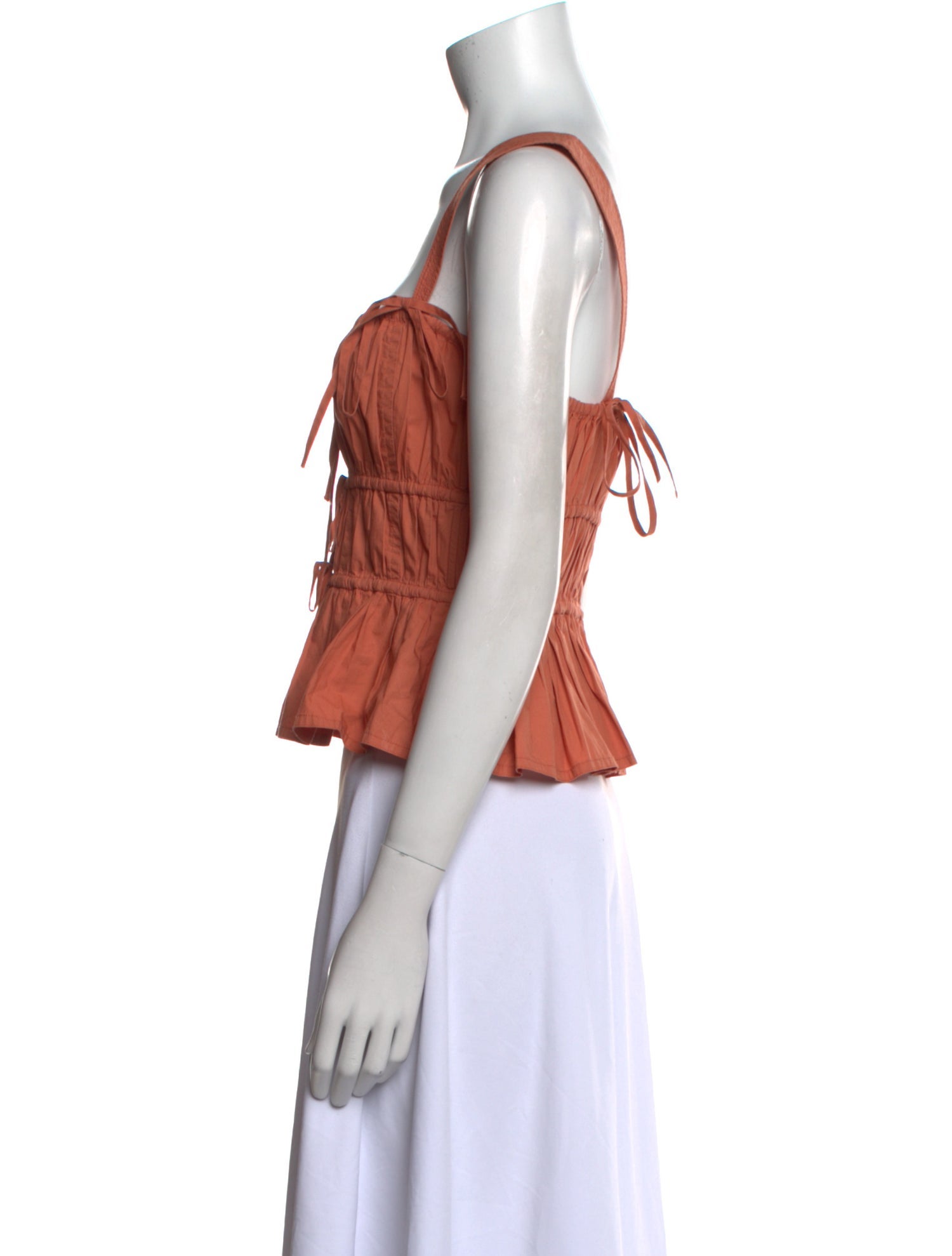 Ulla Johnson Square Neckline Sleeveless Crop Top