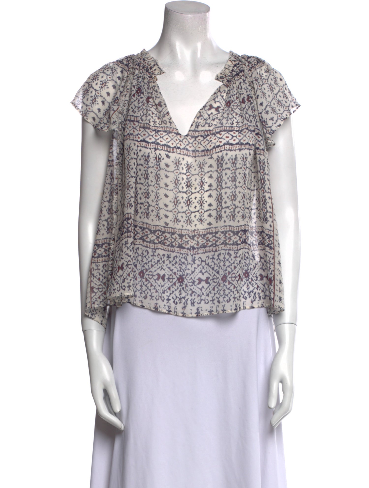 Ulla Johnson Silk Printed Blouse