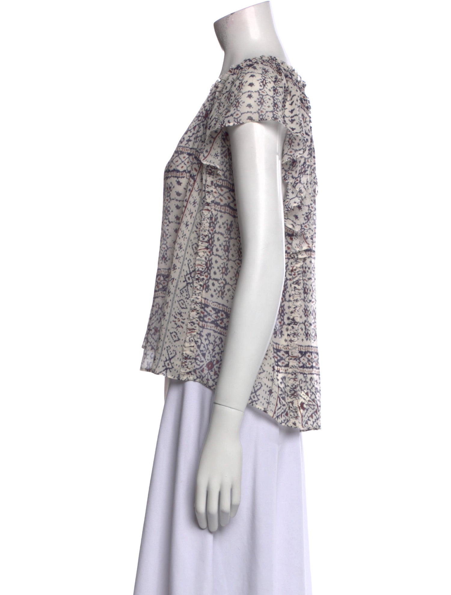 Ulla Johnson Silk Printed Blouse