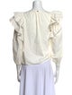 Ulla Johnson Crew Neck Three-Quarter Sleeve Blouse