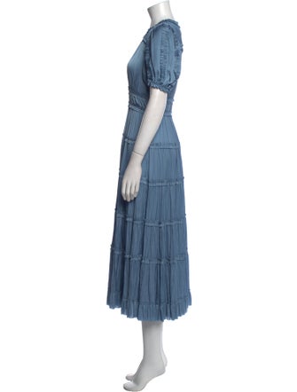 Ulla Johnson V-Neck Long Dress