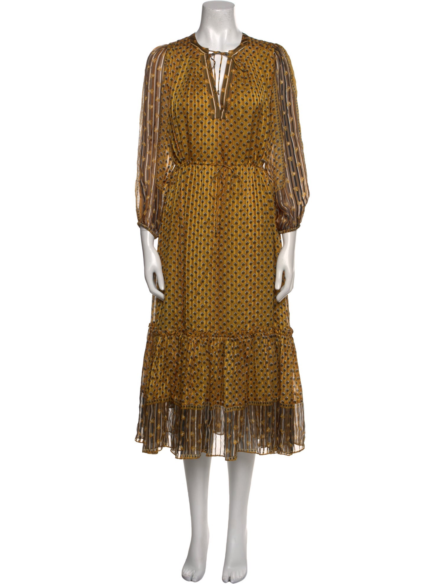 Ulla Johnson Silk Midi Length Dress