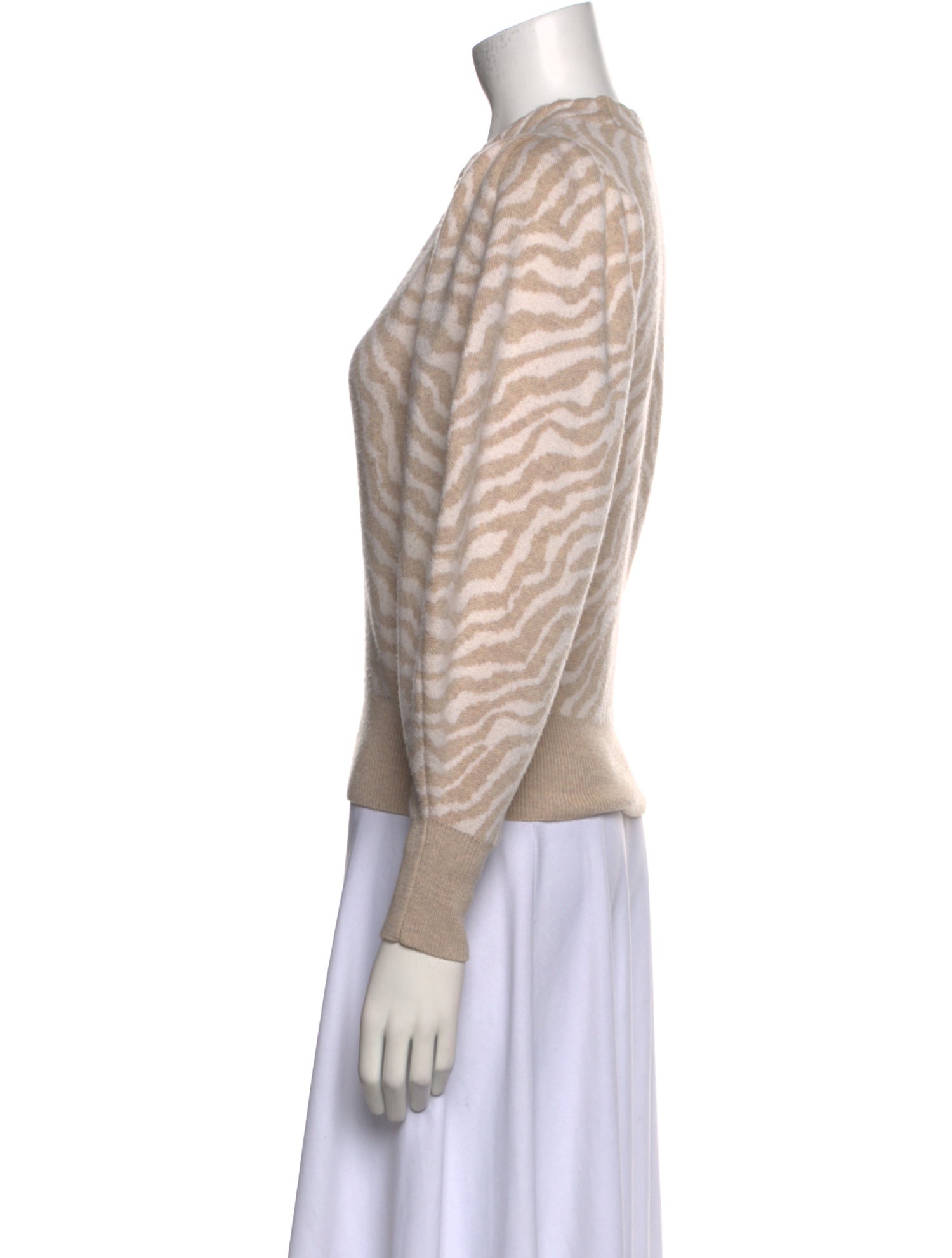 Ulla Johnson Merino Wool Animal Print Sweater