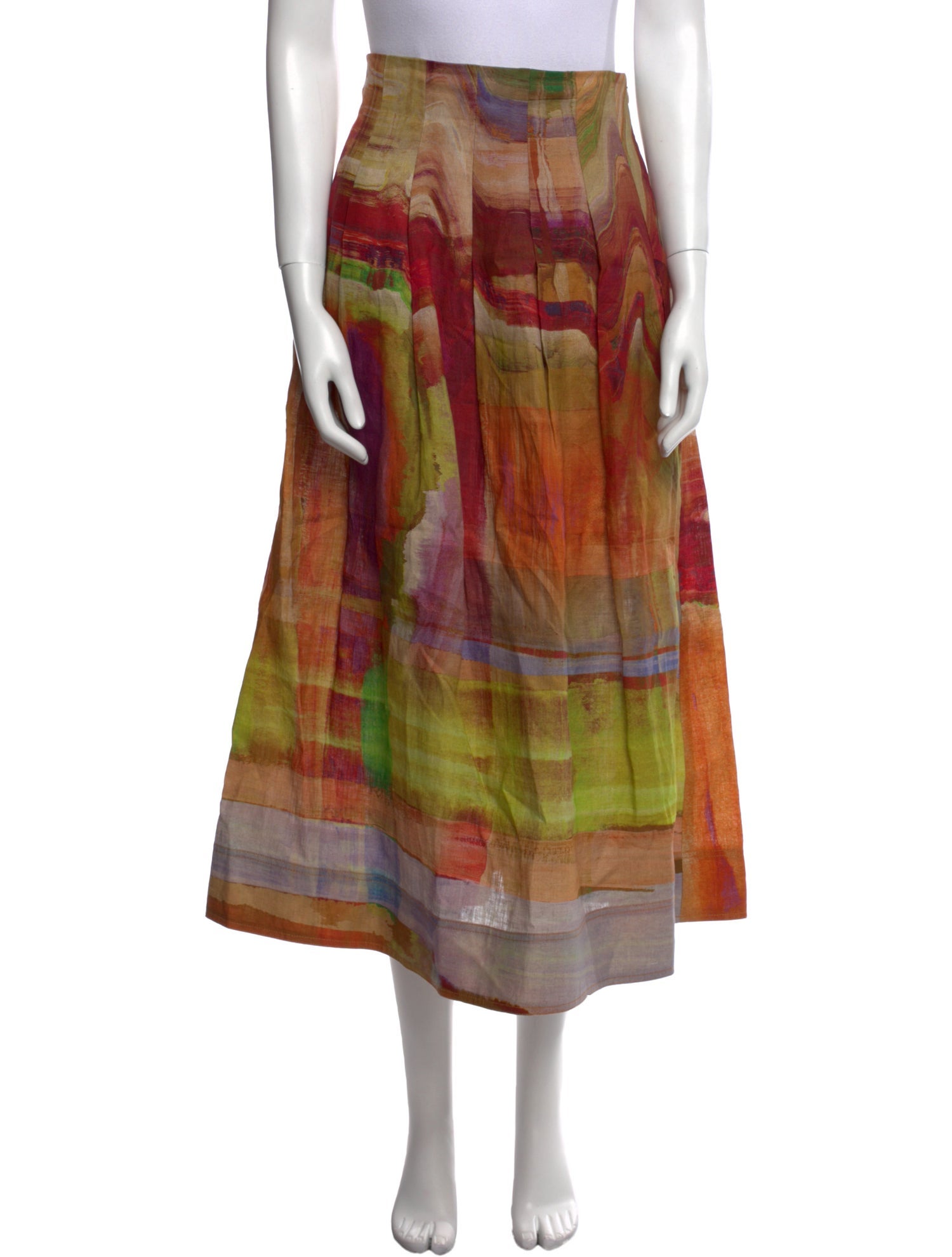 Ulla Johnson Linen Midi Length Skirt