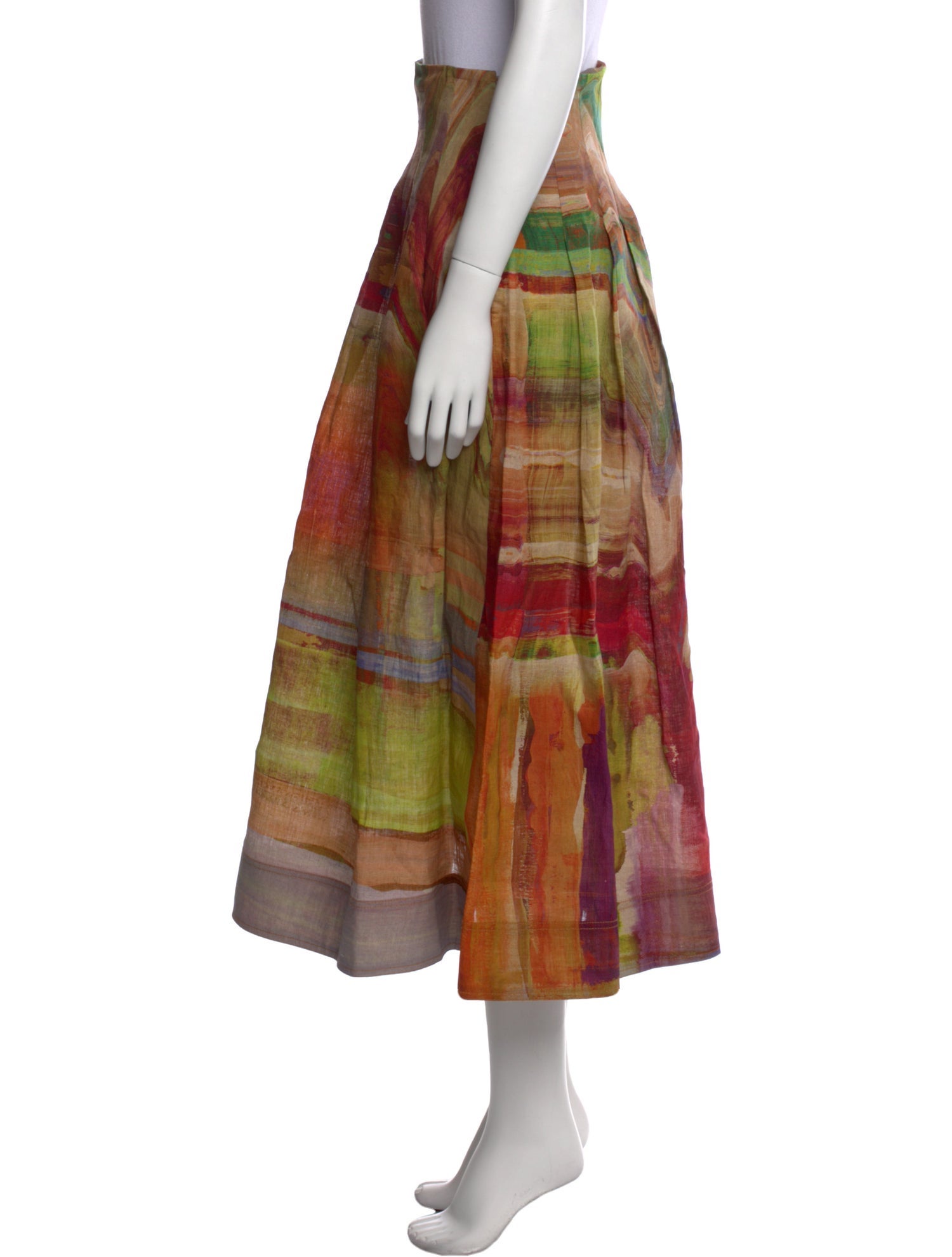 Ulla Johnson Linen Midi Length Skirt