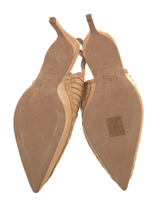 Ulla Johnson Leather Braided Accents Slingback Flats