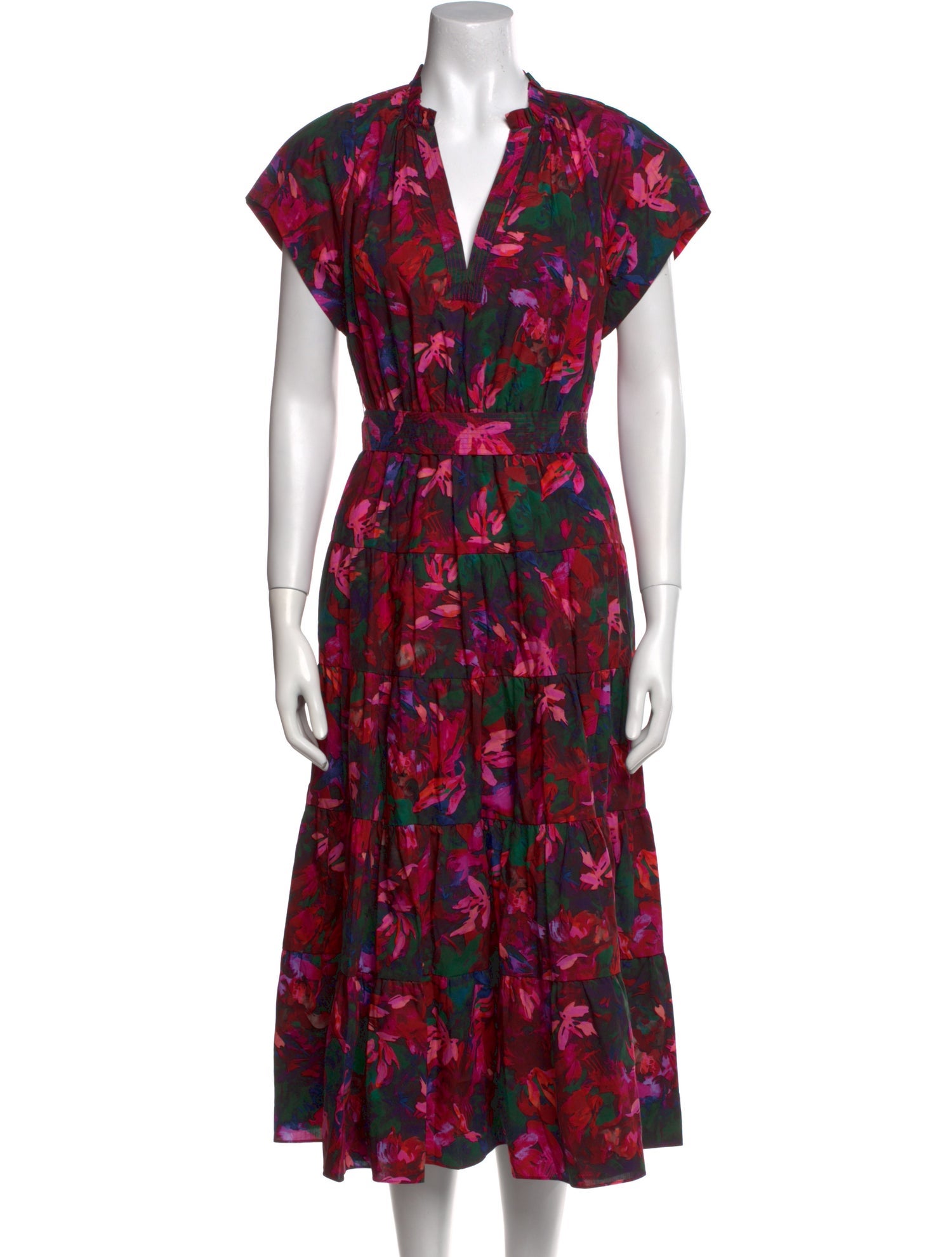 Ulla Johnson Floral Print Midi Length Dress w/ Tags