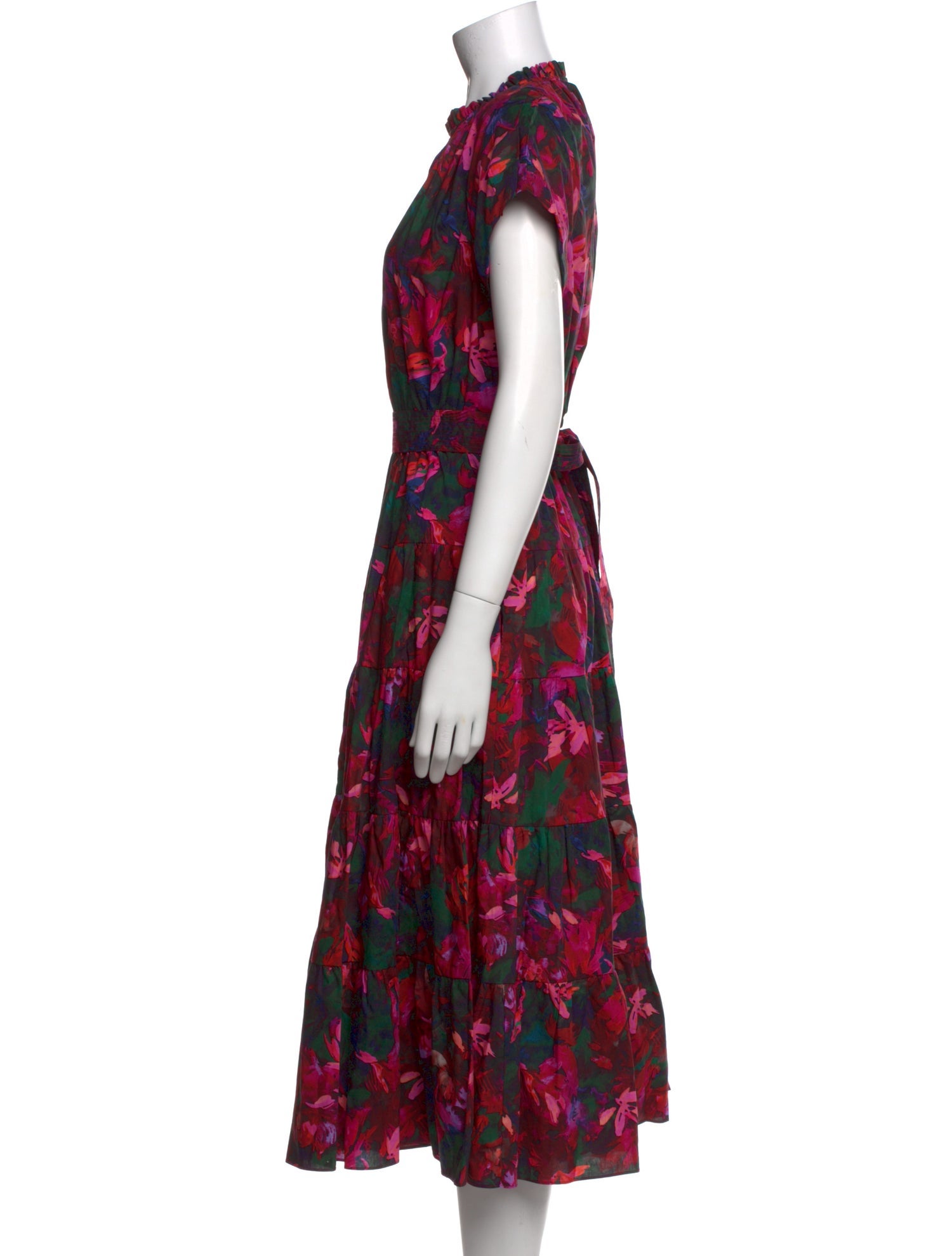 Ulla Johnson Floral Print Midi Length Dress w/ Tags