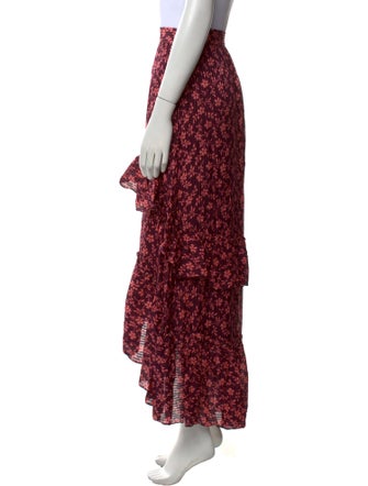 Ulla Johnson Floral Print Midi Length Skirt