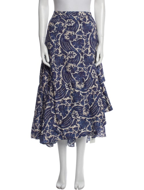 Ulla Johnson Printed Midi Length Skirt