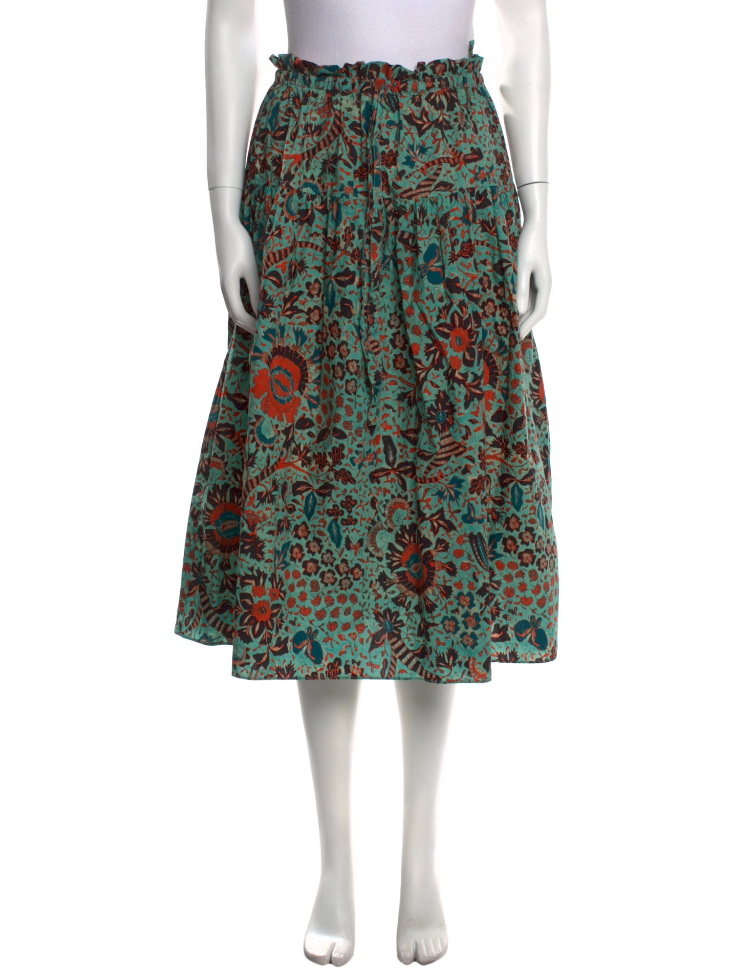 Ulla Johnson Printed Midi Length Skirt