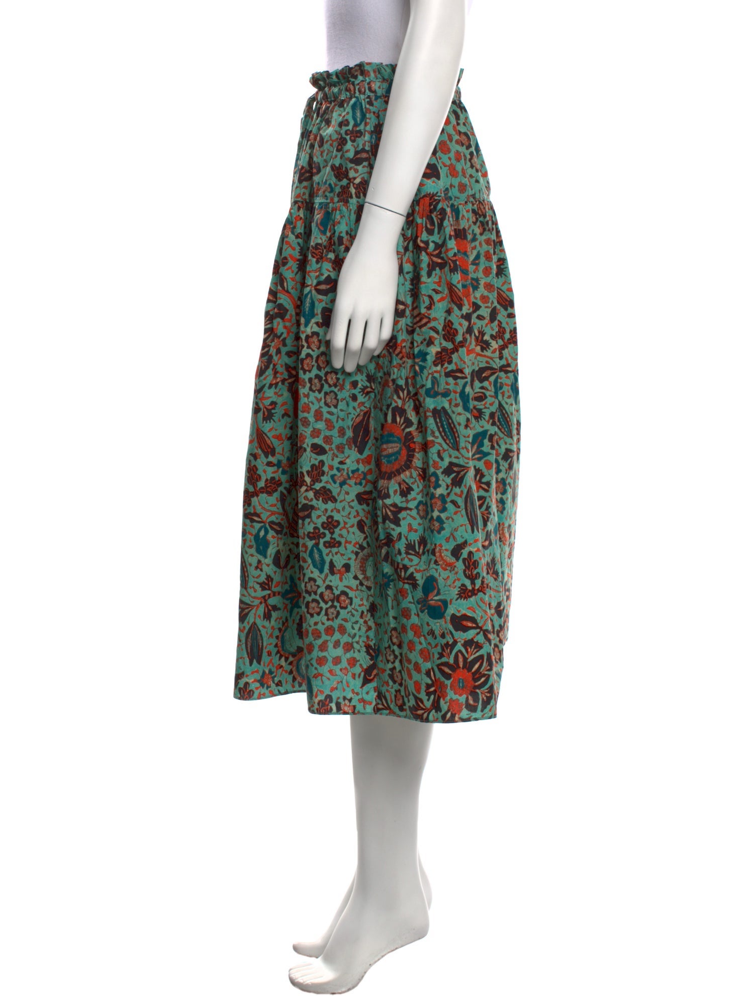 Ulla Johnson Printed Midi Length Skirt