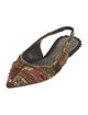 Ulla Johnson Printed Beaded Accents Slingback Flats